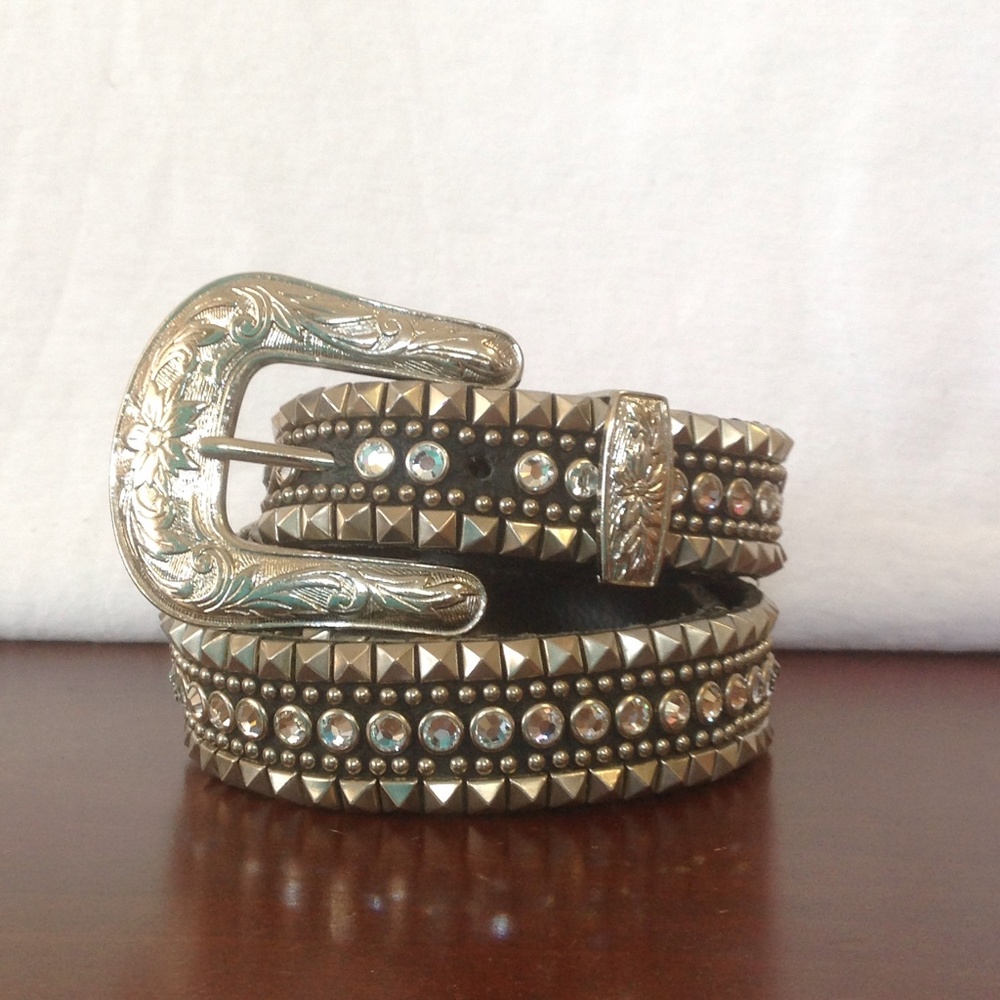 Kippys crystal and studded belt